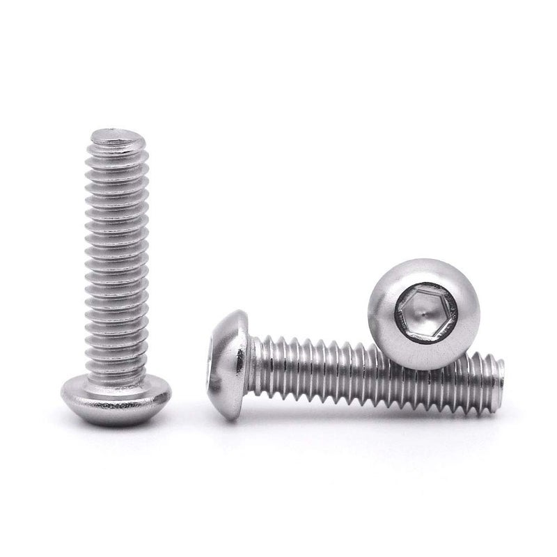 EASTLO M8-1.25 x 70mm Button Head Socket Cap Screws 304 Stainless Steel 18-8 Hex Socket Cap Screws  Allen Hex Drive  Full Thread  Coarse Thread UNC  10 PCS - Image 4